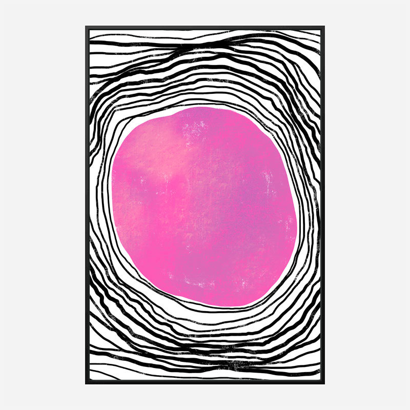 Purple Circle Abstract Art Print Purple Circle Abstract Art Print