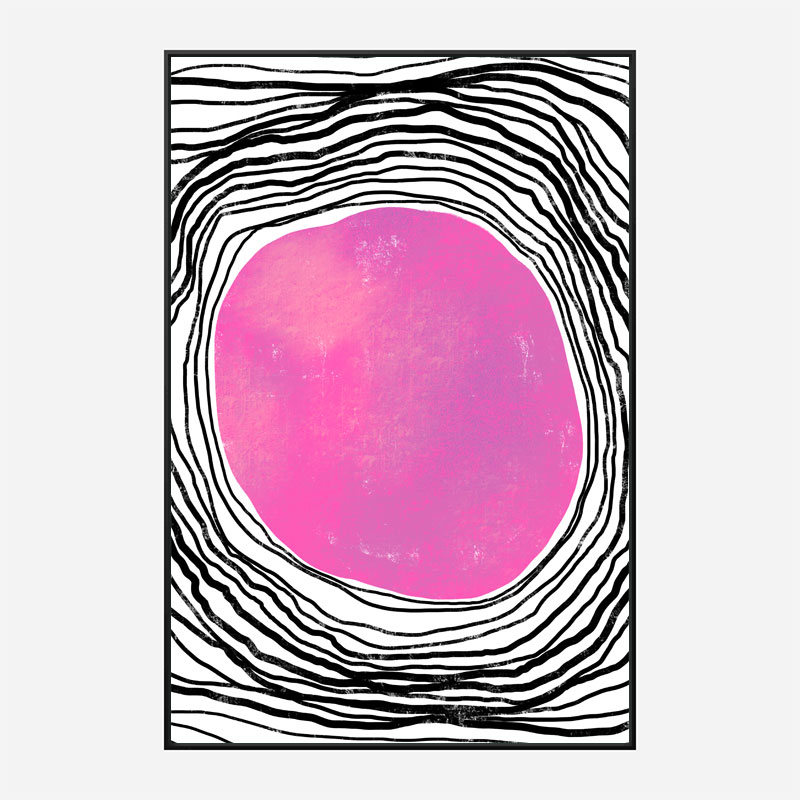 Purple Circle Abstract Art Print Purple Circle Abstract Art Print