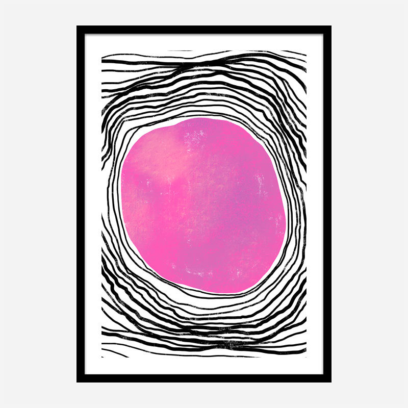 Purple Circle Abstract Art Print Purple Circle Abstract Art Print