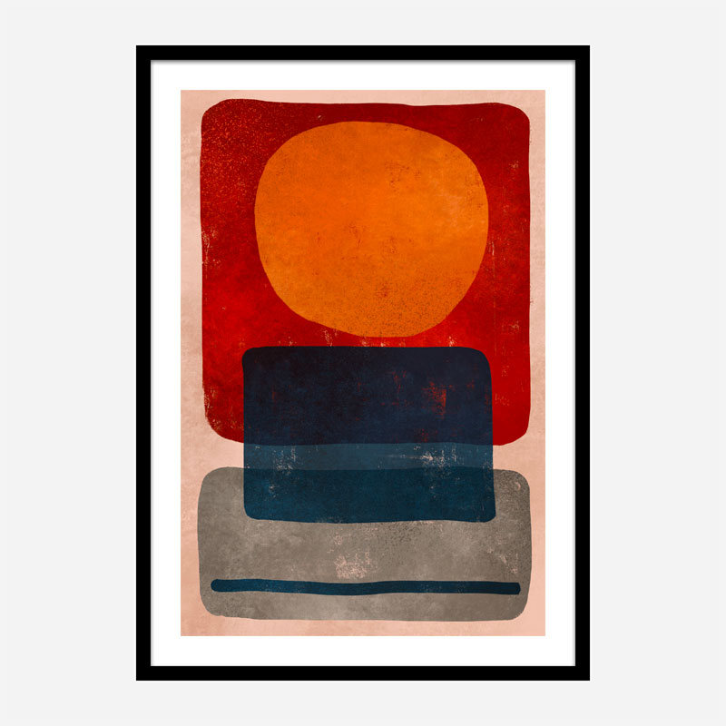 Squares Abstract Art Print