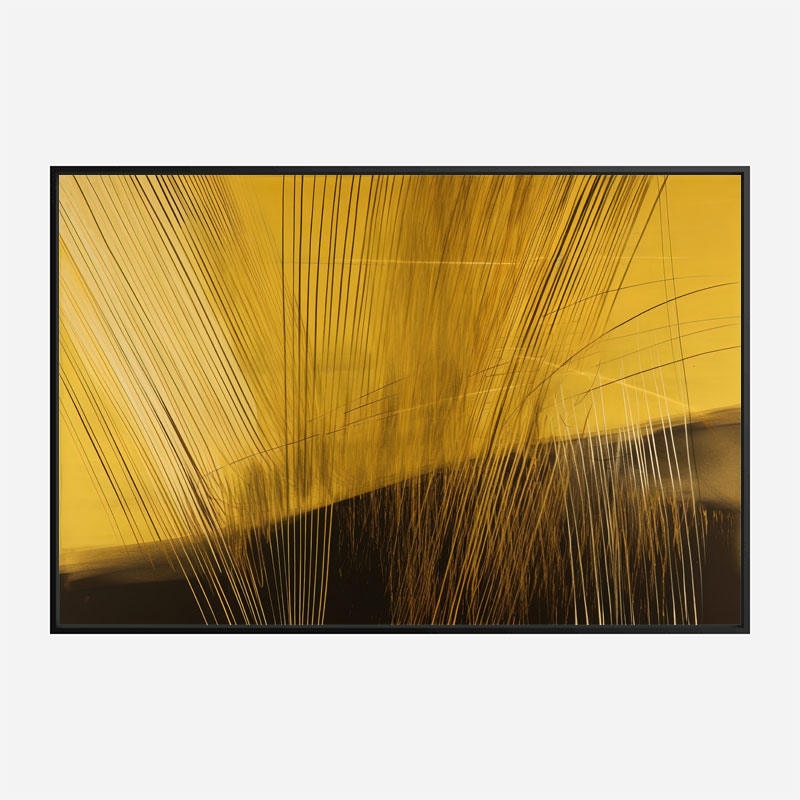 Golden Hay Abstract Art Print
