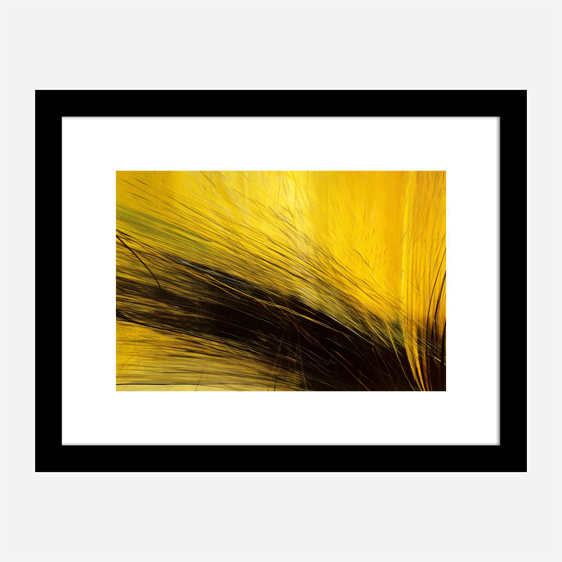 Golden Hay 2 Abstract Art Print