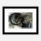 Black Circles Abstract Art Print