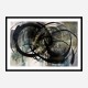 Black Circles Abstract Art Print