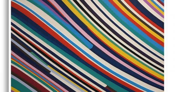 Colored Line In Art Lines Of Color Abstract Art Print