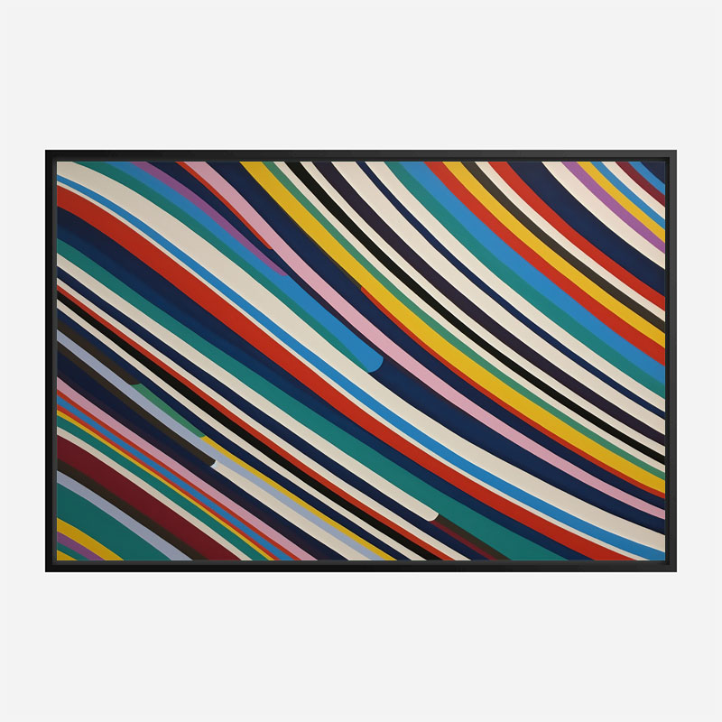 Lines Of Color Abstract Art Print