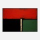Red Black & Green Rothko Style Abstract Art Print