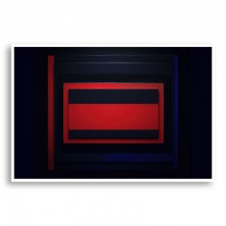 Red & Black Rothko Style Abstract Art Print