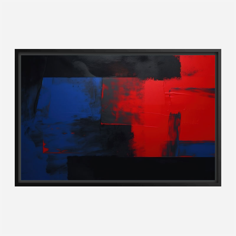 Red Black & Blue Rothko Rothko Style 3 Abstract Art Print