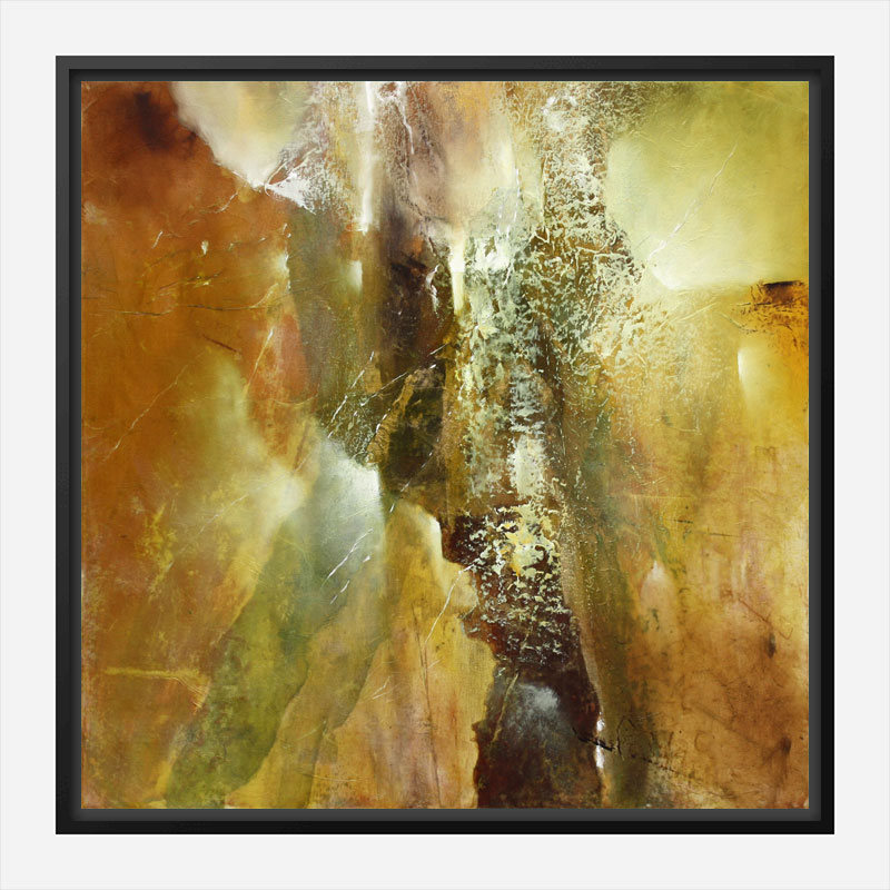 Golden Abstract Composition Art Print