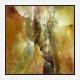 Golden Abstract Composition Art Print