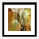 Golden Abstract Composition Art Print