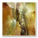 Golden Abstract Composition Art Print