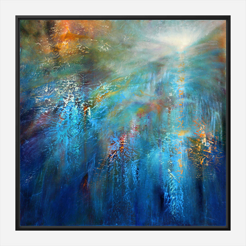 Another Blue Morning Abstract Art Print