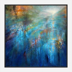 Another Blue Morning Abstract Art Print