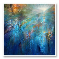 Another Blue Morning Abstract Art Print