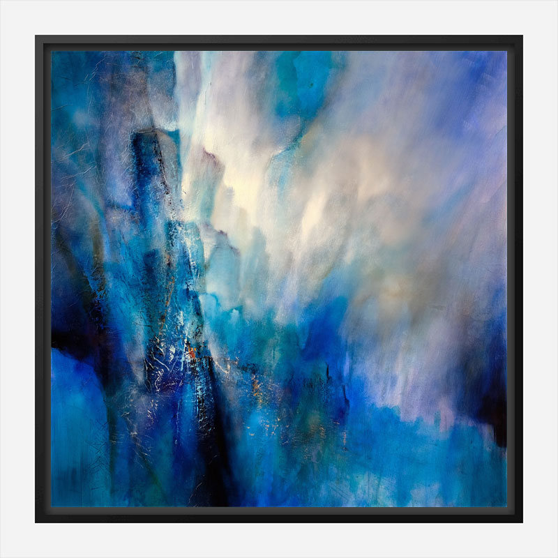 Blue Light Abstract Art Print