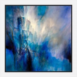 Blue Light Abstract Art Print