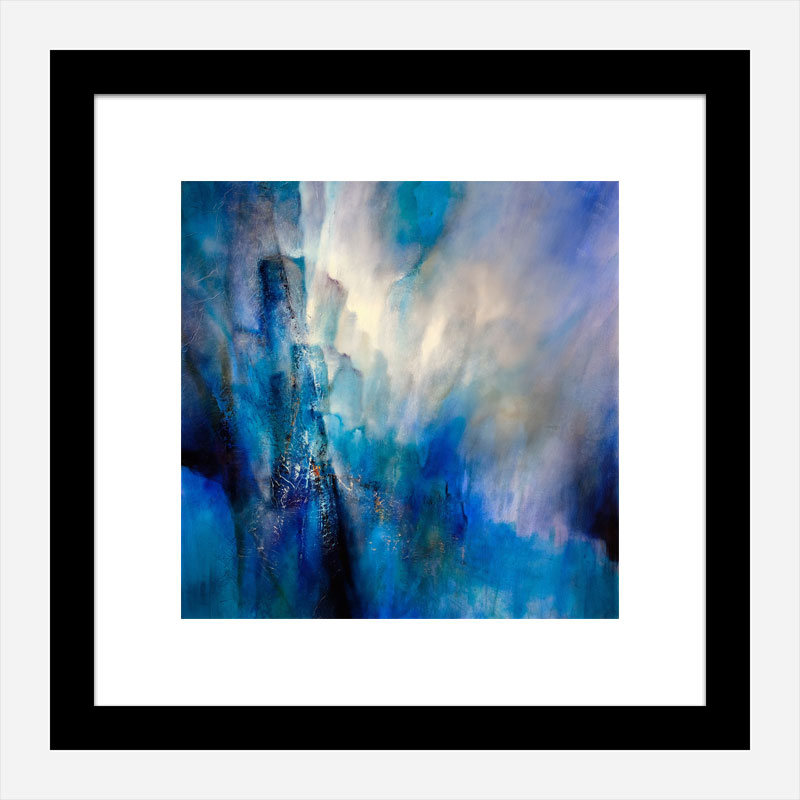 Blue Light Abstract Art Print