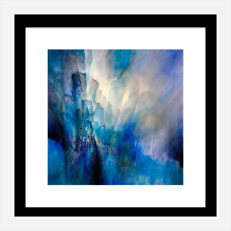 Blue Light Abstract Art Print