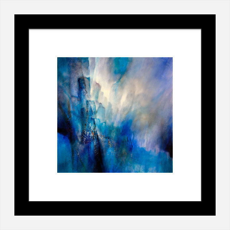 Blue Light Abstract Art Print