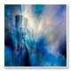 Blue Light Abstract Art Print