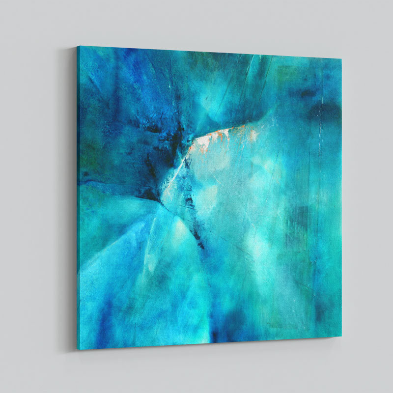 Composition In Turquoise Abstract Art Print