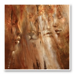 Faces Abstract Art Print
