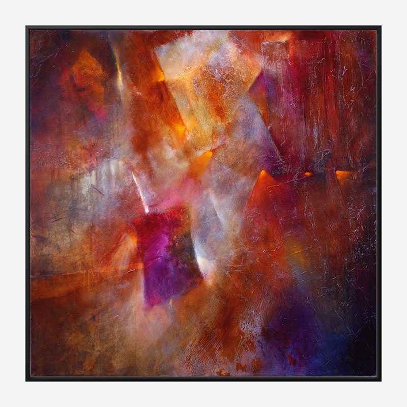 Fireplace Abstract Art Print