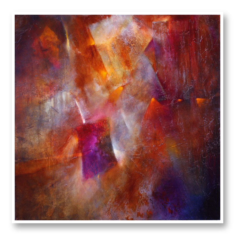 Fireplace Abstract Art Print