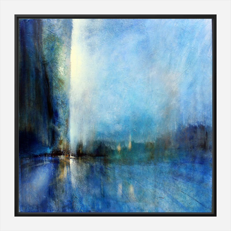 Blue Horizons Abstract Art Print