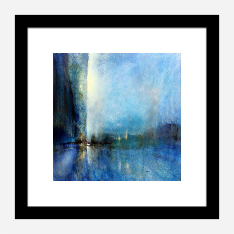 Blue Horizons Abstract Art Print