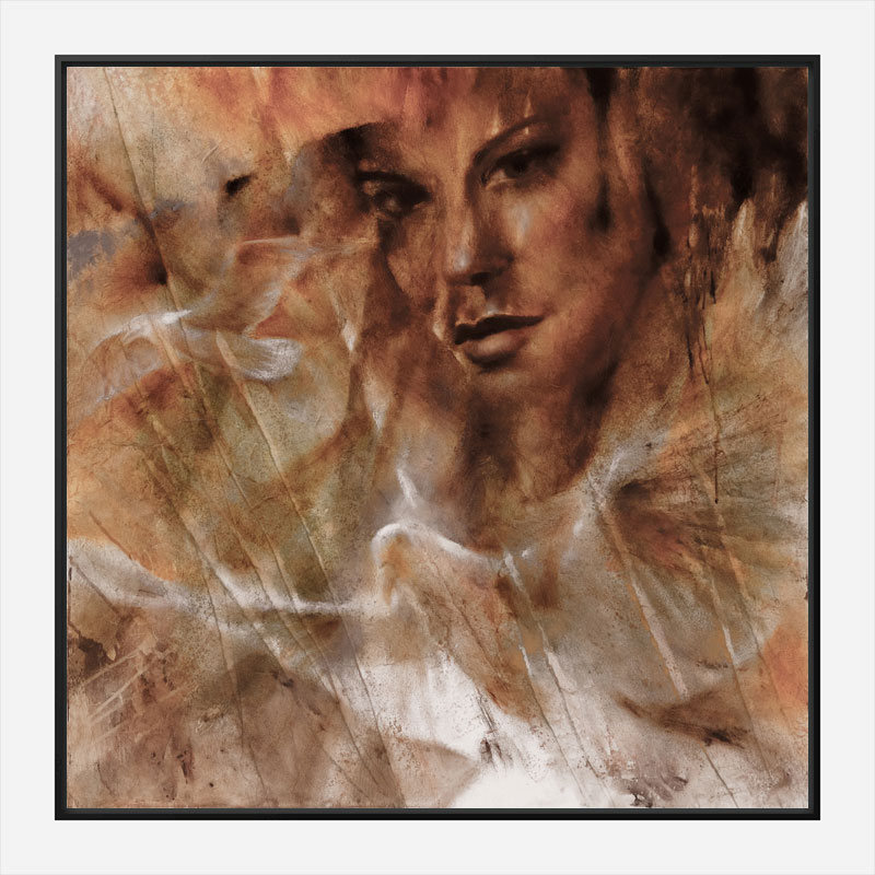 Taube Moewe and Jana Abstract Art Print