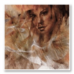 Taube Moewe and Jana Abstract Art Print