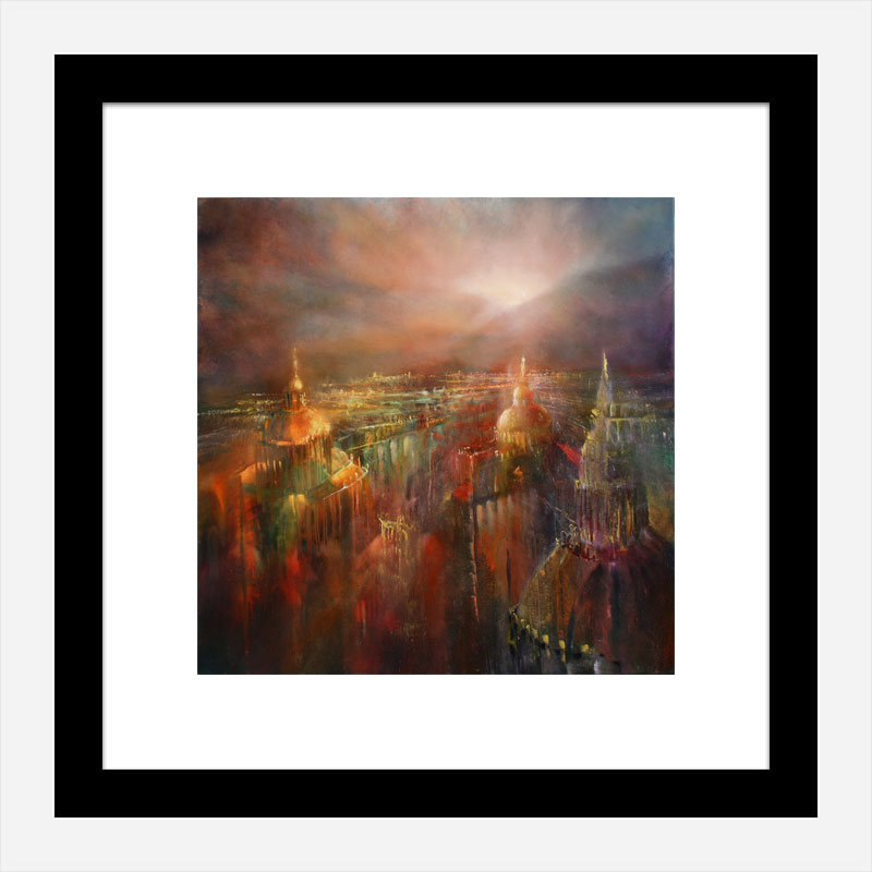 The City is Awakening Abstract Art Print The City is Awakening Abstract Art Print