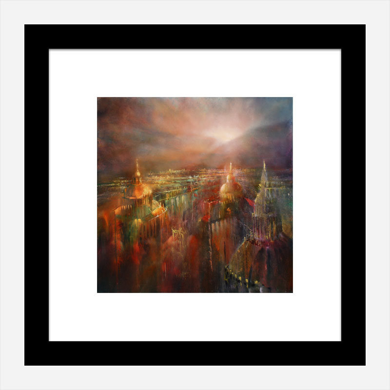 The City is Awakening Abstract Art Print The City is Awakening Abstract Art Print