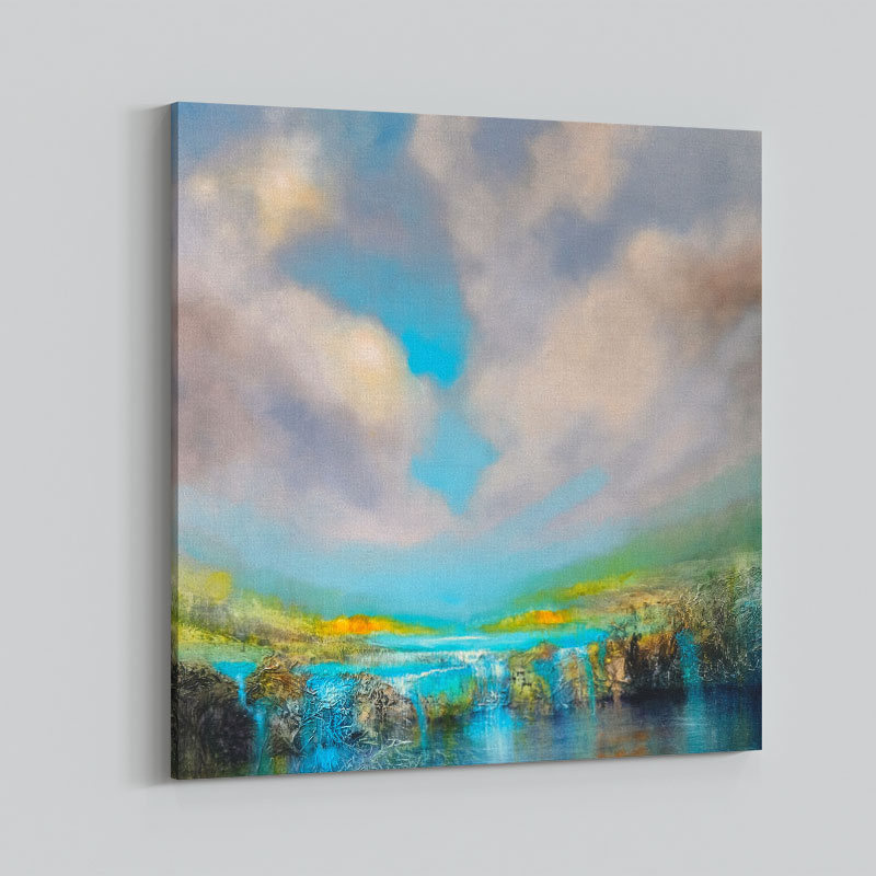 Waterfall Abstract Art Print Waterfall Abstract Art Print