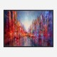 City on the River Abstract Art Print