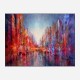 City on the River Abstract Art Print