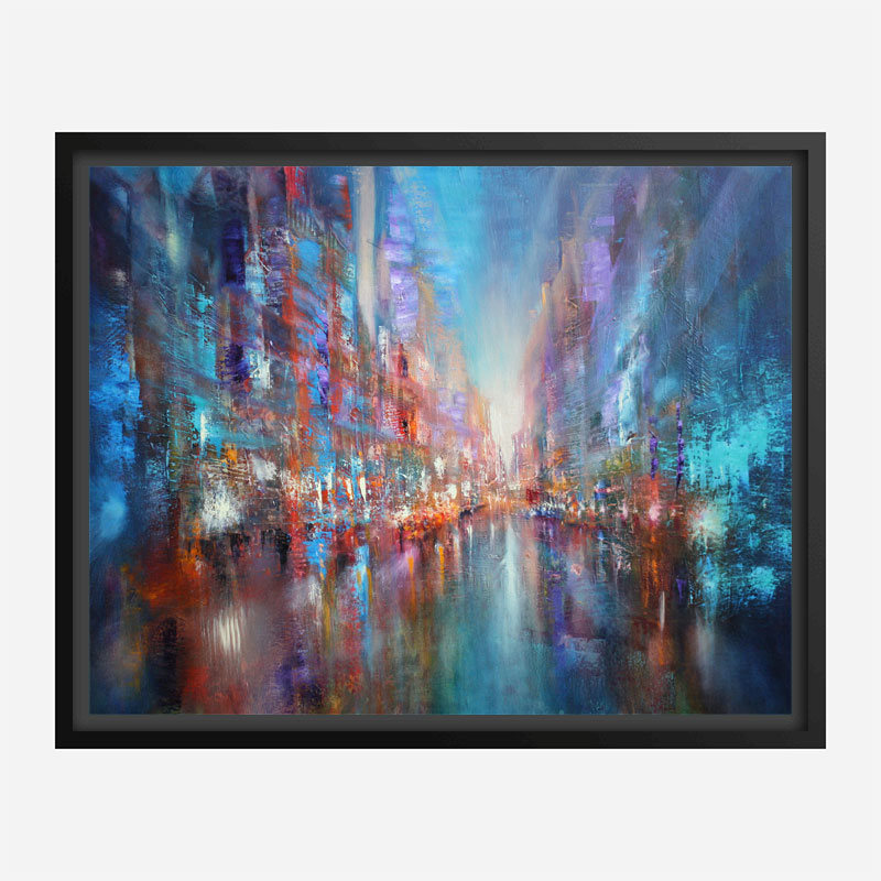 The Blue City Abstract Art Print