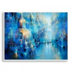 The Old Town Abstract Art Print