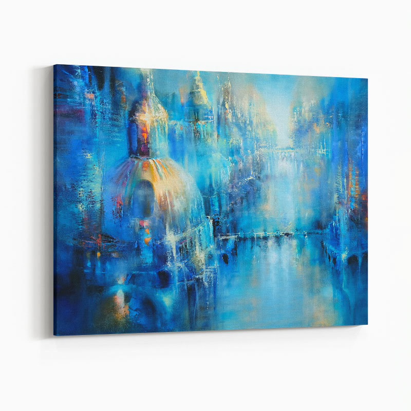 The Old Town Abstract Art Print