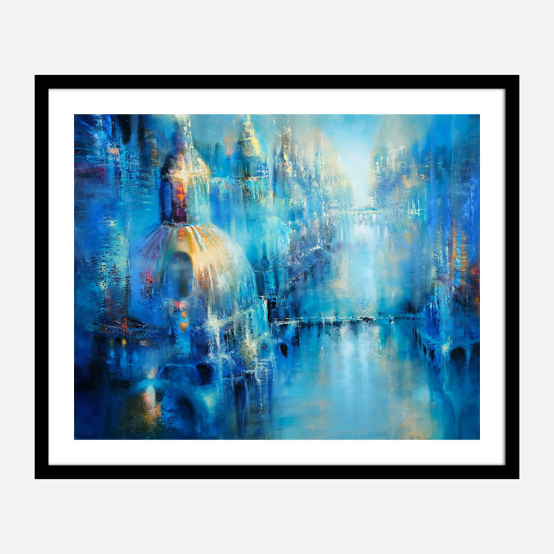 The Old Town Abstract Art Print