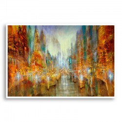 City of Lights Abstract Art Print