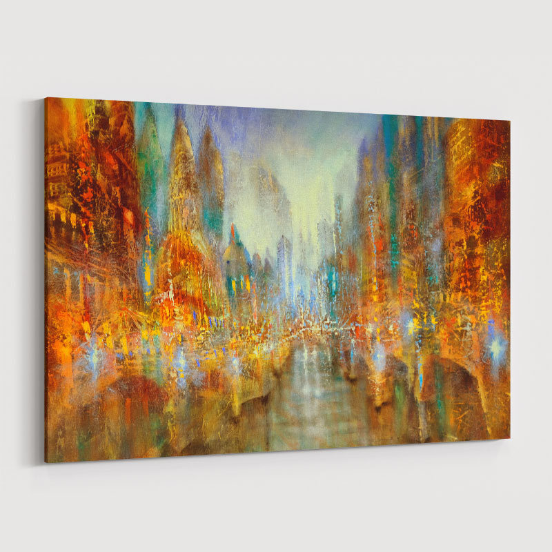 City of Lights Abstract Art Print