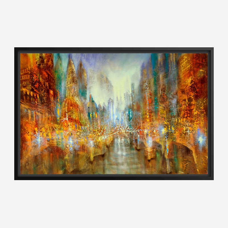 City of Lights Abstract Art Print