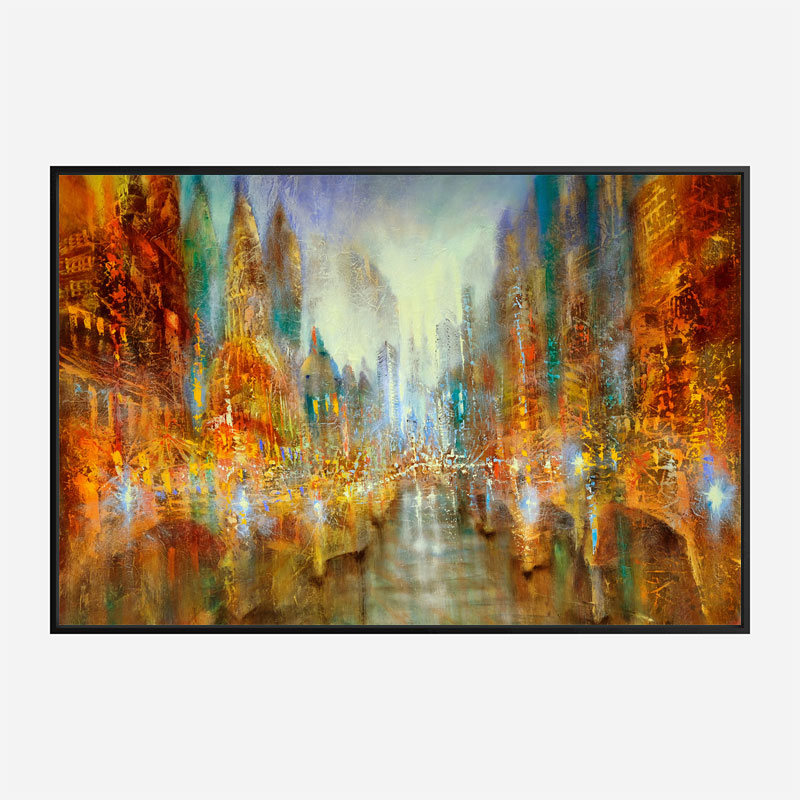 City of Lights Abstract Art Print