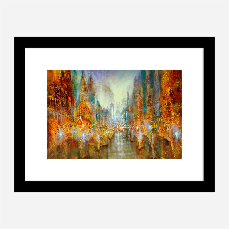 City of Lights Abstract Art Print