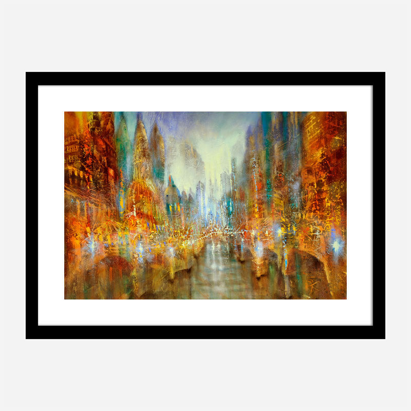 City of Lights Abstract Art Print