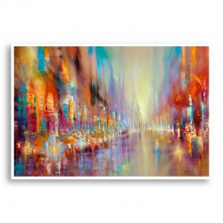 Street Life Abstract Art Print